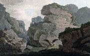 John William Edy Heliesund, a Pass between the Rocks Germany oil painting artist